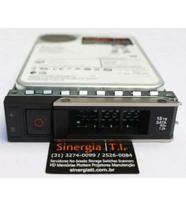 HD 16TB SATA Dell Servidor PowerEdge T730  6Gbps 7.2K RPM 512e Pronta entrega