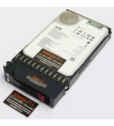 868230-001 HD HPE 10TB SAS 12 Gbps 7.2K RPM LFF 3.5" 512E para Storage MSA1040 MSA2040 MSA1050 MSA2050 pronta entrega