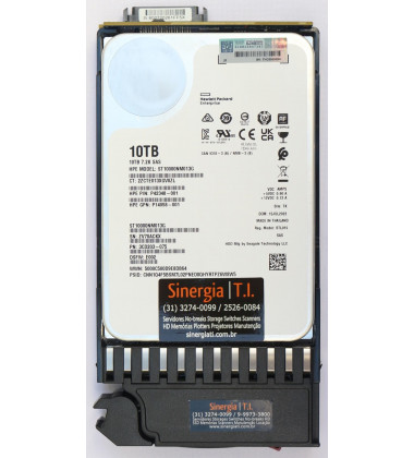 P9M82A | HD HPE 10TB SAS 12 Gbps 7.2K RPM LFF 3.5