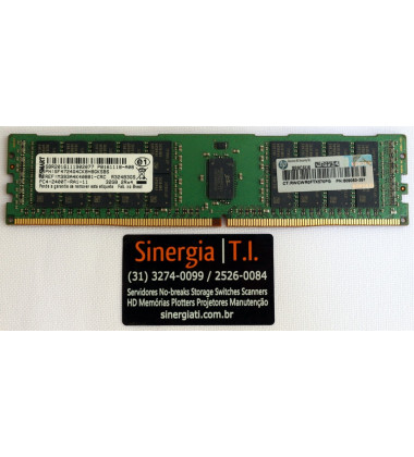 Memória RAM HPE 32GB para Servidor XL190r Dual Rank x4 DDR4-2400 Registrada Gen9 pronta entrega