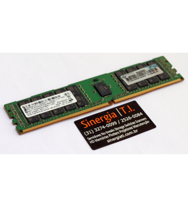 809083-091 Memória HPE 32GB Dual Rank x4 DDR4-2400 Registrada para Servidor DL120 DL160 DL180 DL360 DL380 ML110 ML150 ML350 Gen9 R