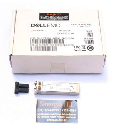 SFP-10G-SR Transceiver Dell SFP-10G-SR 300 metros 10GbE Duplex LC transceptor SFP+ original genuíno
