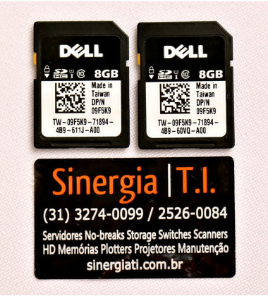 09F5K9 Dell Cartão SD 8GB Classe 10 iDRAC VFlash em estoque
