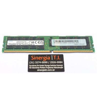 Memória RAM 64GB para Servidor Dell PowerEdge R750xa 3200MHz DDR4 RDIMM PC4-25600R Dual Rank x4 pronta entrega