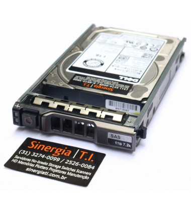 HD Dell 1TB SAS 12 Gbps 7.2K RPM SFF 2.5" NLSAS para Servidor PowerEdge R720 Pronta Entrega