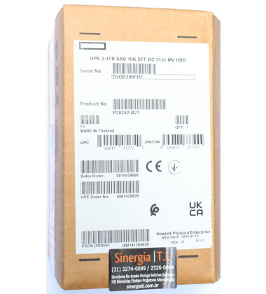 P28352-B21 HD HPE 2.4TB SAS DS 12 Gbps 10K RPM SFF 2,5