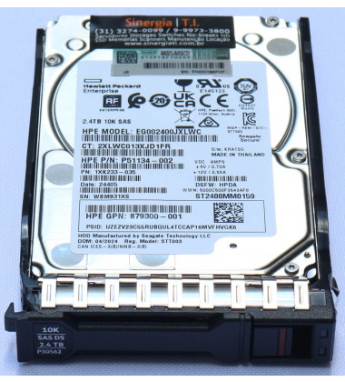 EG002400JXLWC HD HPE 2.4TB SAS DS 12 Gbps 10K RPM SFF 2,5