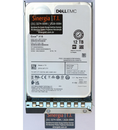 HD 12TB SATA Servidor Dell PowerEdge T240 6Gbps 7.2K RPM 512e preço