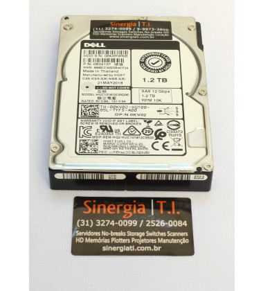 0KV02 HD Dell 1.2TB SAS 12 Gbps 10K RPM SFF 2,5" DPN Servidor PowerEdge R630 R730 R640 R740 R650 R750 envio imediato