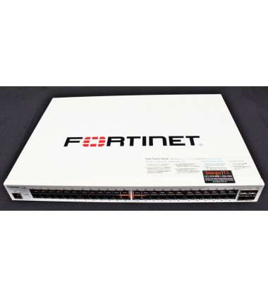 FortiSwitch 448D Switch Fortinet FortiSwitch 448D 48 Portas 10/100/1000 + 4 portas 10 GE SFP+ Gerenciável Camada 2 e 3 estoque