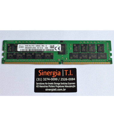 Memória RAM 64GB para Servidor Dell PowerEdge XR2 3200MHz DDR4 RDIMM PC4-25600R Dual Rank x4