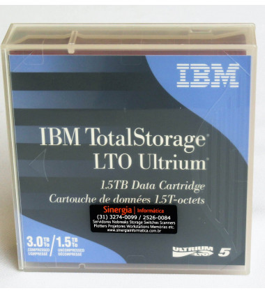 46X1290 Fita de dados IBM Ultrium LTO-5 1.5/3TB peça do fabricante