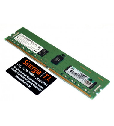 835955-B21 Memória RAM HP 16GB DDR4-2666MHz ECC Registrada Dual Rank x8 para Servidor BL460c DL160 DL180 DL360 DL380 DL385 DL560 DL580 ML110 ML350 Synergy 480 Synergy 660 Gen10 em estoque