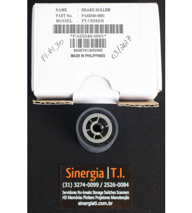 Brake Roller Fujitsu Original PA03540-0001 para Scanners fi-6130 fi-6130Z fi-6230 fi-6230Z fi-6140 fi-6140Z fi-6240 fi-6240Z SP25 SP30 SP30F envio imediato
