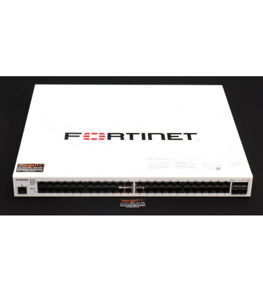 FortiSwitch 448D POE Switch Fortinet FortiSwitch 448D 48 Portas 10/100/1000 + 4 portas 10 GE SFP+ Gerenciável Camada 2 e 3 POE 370W em estoque