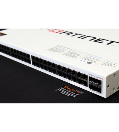 FortiSwitch 448D POE Switch Fortinet FortiSwitch 448D 48 Portas 10/100/1000 + 4 portas 10 GE SFP+ Gerenciável Camada 2 e 3 POE 370W envio imediato