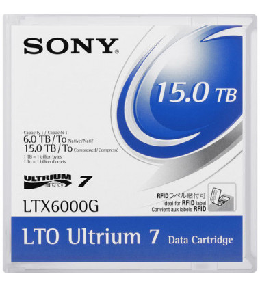 LTX6000G Fita de dados Sony Ultrium LTO-7 6TB/15TB em estoque