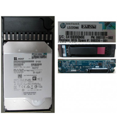 867943-001 | HDD HPE MSA 6TB 12G SAS 7.2K LFF (3.5IN) MIDLINE HARD DRIVE