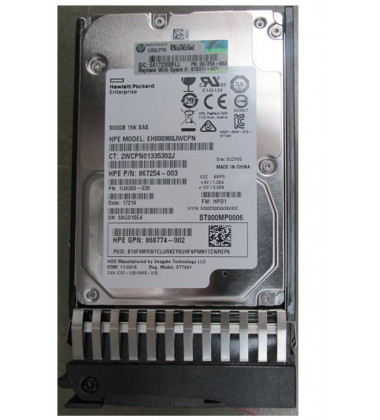 EH0000900JWCPN HD HPE 900GB SAS 12 Gbps 15K RPM SFF 2,5" Hot-Plug para Storage MSA 1040, 2040, 1050 e 2050 e StorageWorks P2000 G3 pronta entrega