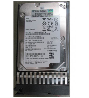 868774-002 HD HPE 900GB SAS 12Gbps 15K RPM SFF 2,5" DP Hot-Plug Storage MSA 1040, 2040, 1050 e 2050 e StorageWorks P2000 G3 pronta entrega