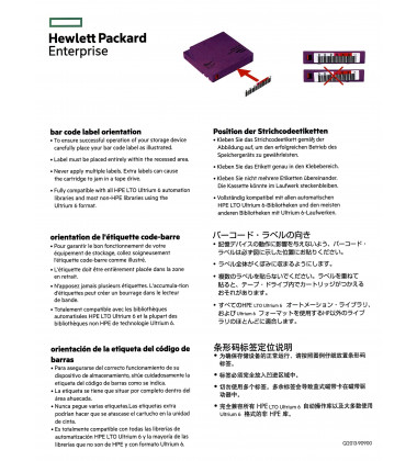 Q2013A Kit de Etiquetas de Código de Barras HP para Fitas LTO-6 Ultrium preço