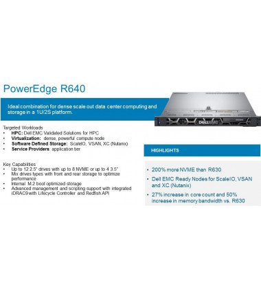 R640 Dell PowerEdge Servidor Xeon 210-AL flyer