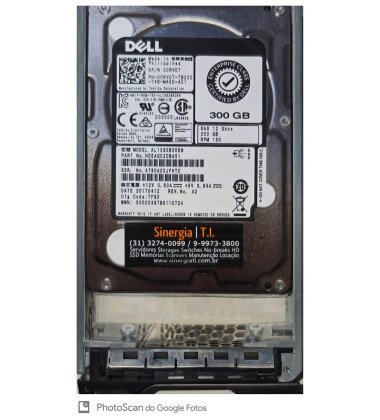 HD Dell 300GB SAS 12 Gbps 15K RPM SFF 2,5" para PowerEdge Pronta entrega