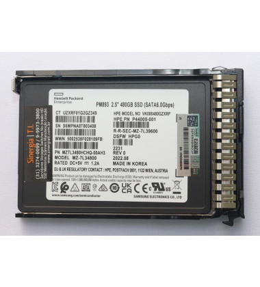 UZXRF01G2GZ349 SSD HPE 480GB SATA DS RI 6Gbps SFF 2.5