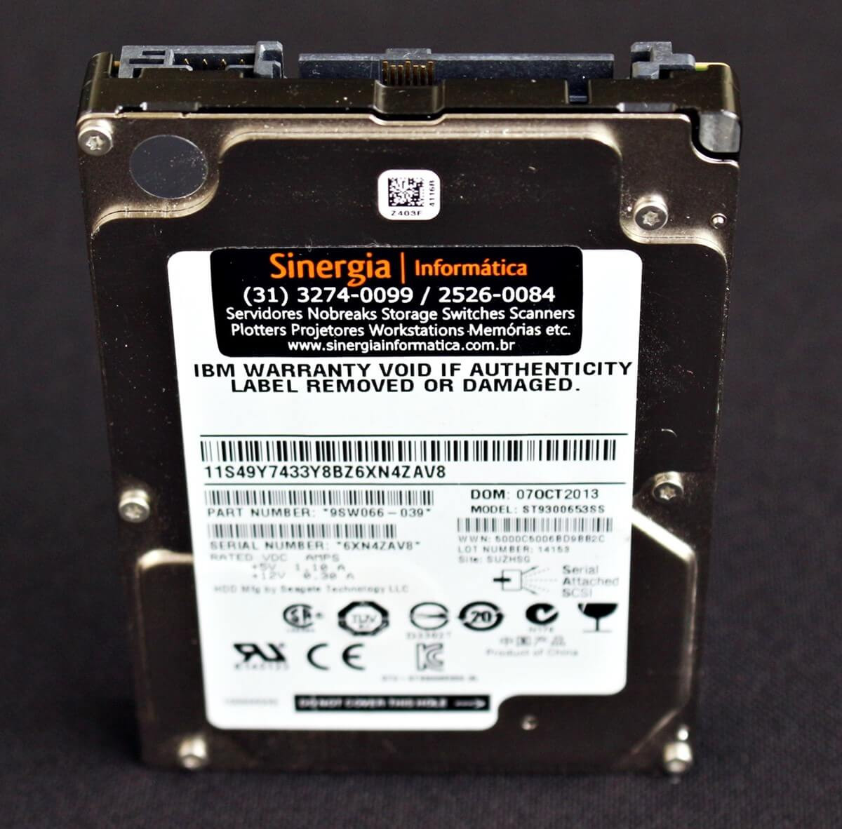 Disque Dur HP SAS 146.8 Go 15000 RPM - Réf. 404394-002, Occasion, Pour Serveur/station De Travail