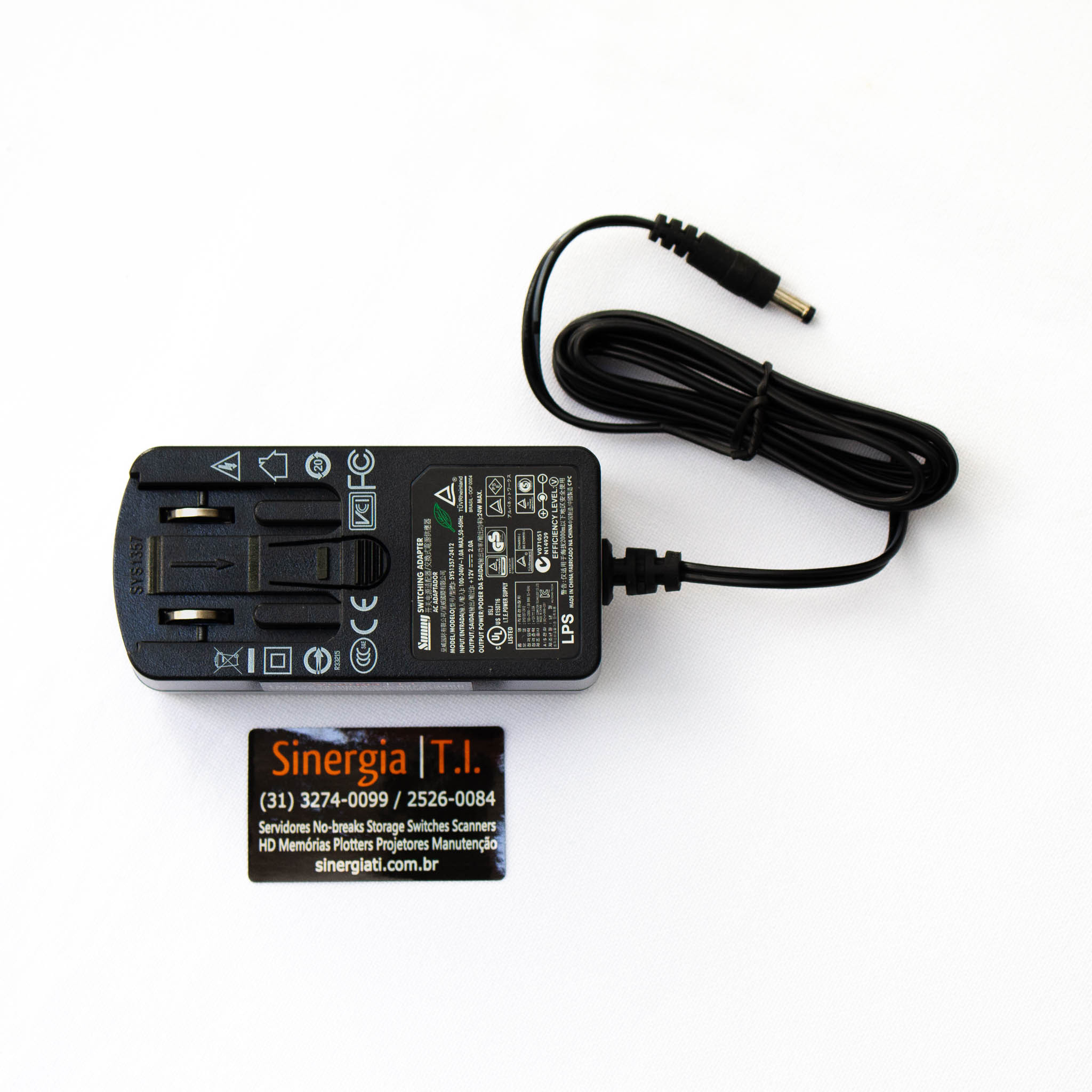 SYS1357-2412 Fonte de Alimentacao Aruba HPE AP-AC-12V24UN 12V 24W Power ...
