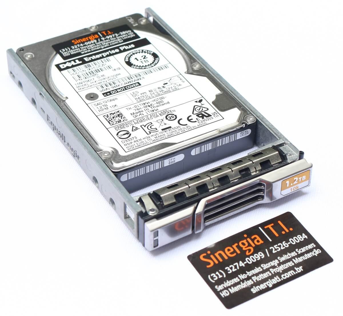 HUC101812CSS204 HD Dell 1.2tB SAS 12 Gbps 10K RPM LFF para Storage ...