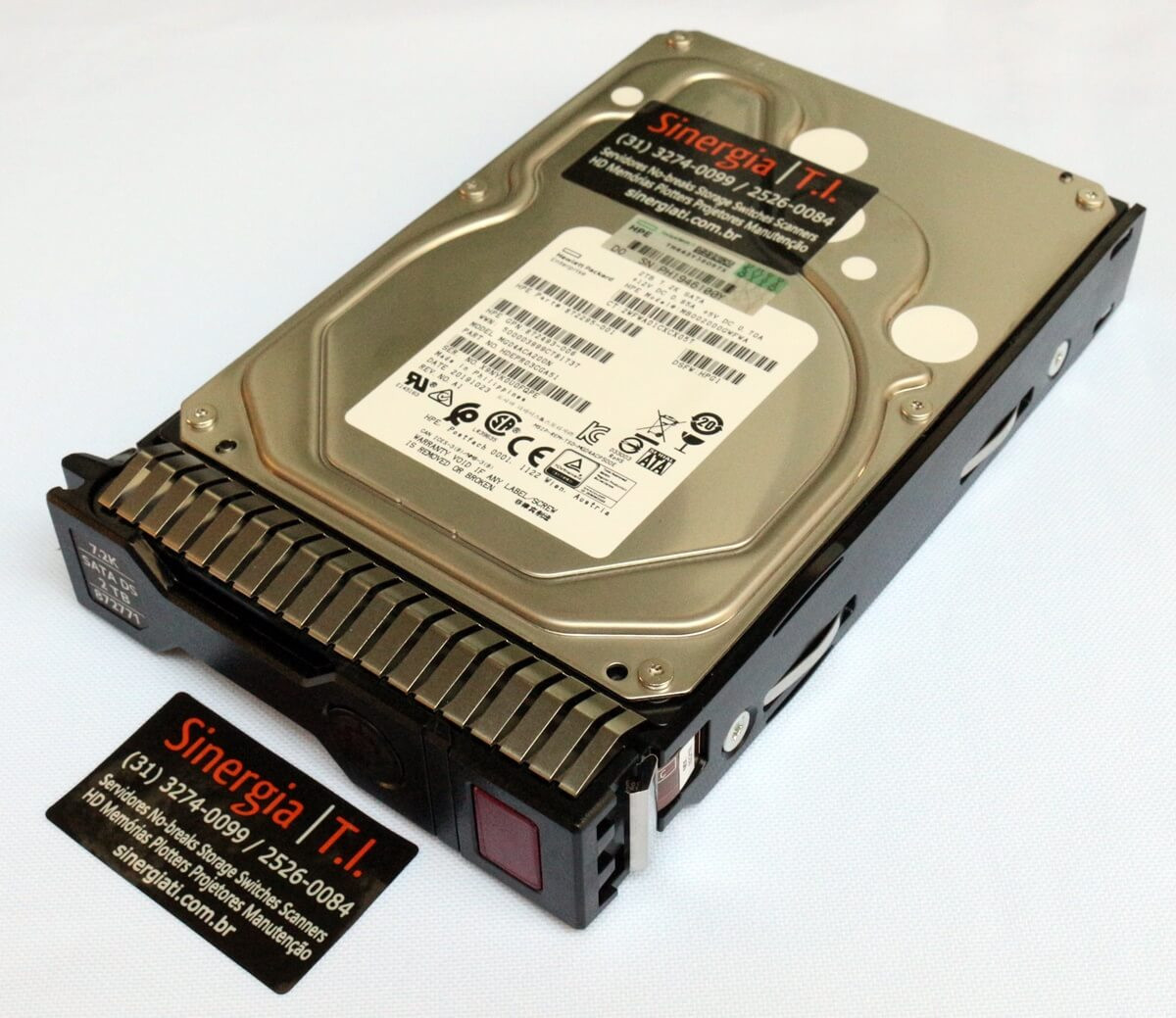 872489B21 HD HPE 2TB SATA 6 Gbps 7.2K RPM LFF 3,5" para Servidor