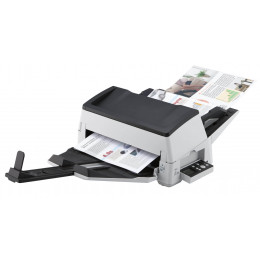 fi-7600 foto lateral com painel a mostra em produção e todas bandejas bem abertas fi-7600 foto lateral com painel a mostra em produção e todas bandejas bem abertas