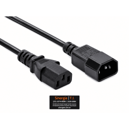 142263-001 Cabo de alimentação IEC-320 C14 C13 1.8m Tripolar para Servidores HPE ProLiant Pronta Entrega