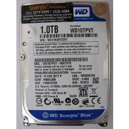 WD10TPVT HD de 1TB SATA-2 para notebook marca Western Digital (WD) pronta entrega WD10TPVT HD de 1TB SATA-2 para notebook marca Western Digital (WD) pronta entrega