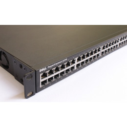 6248P Switch Dell PowerConnect 48 Portas Gigabit 10/100/1000 com opcionais de: + 4 Portas SFP+ com 2 portas 10GE SFP+ Module Exclusiva fonte Redundante DP/N 0PK463 Seminovo