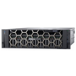 Servidor Dell R940 PowerEdge EMC Xeon foto frontal com bezel Servidor Dell R940 PowerEdge EMC Xeon foto frontal com bezel