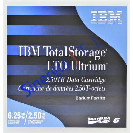 00V7590 | Fita de dados IBM Ultrium LTO-6 2.5TB/6.25TB (frente) 00V7590 | Fita de dados IBM Ultrium LTO-6 2.5TB/6.25TB (frente)