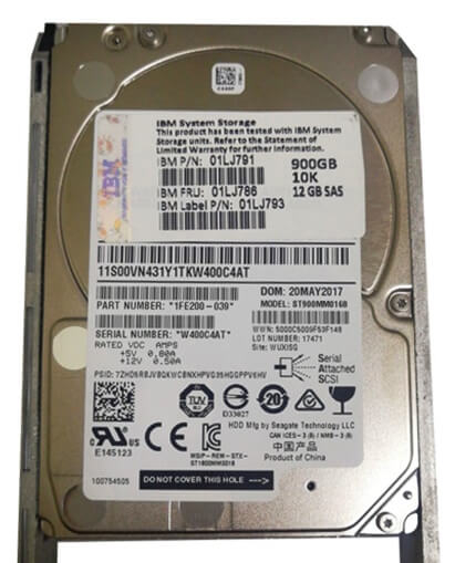 01LJ786 HDD IBM 900GB 10K SAS 2.5" para Storage V7000 G2