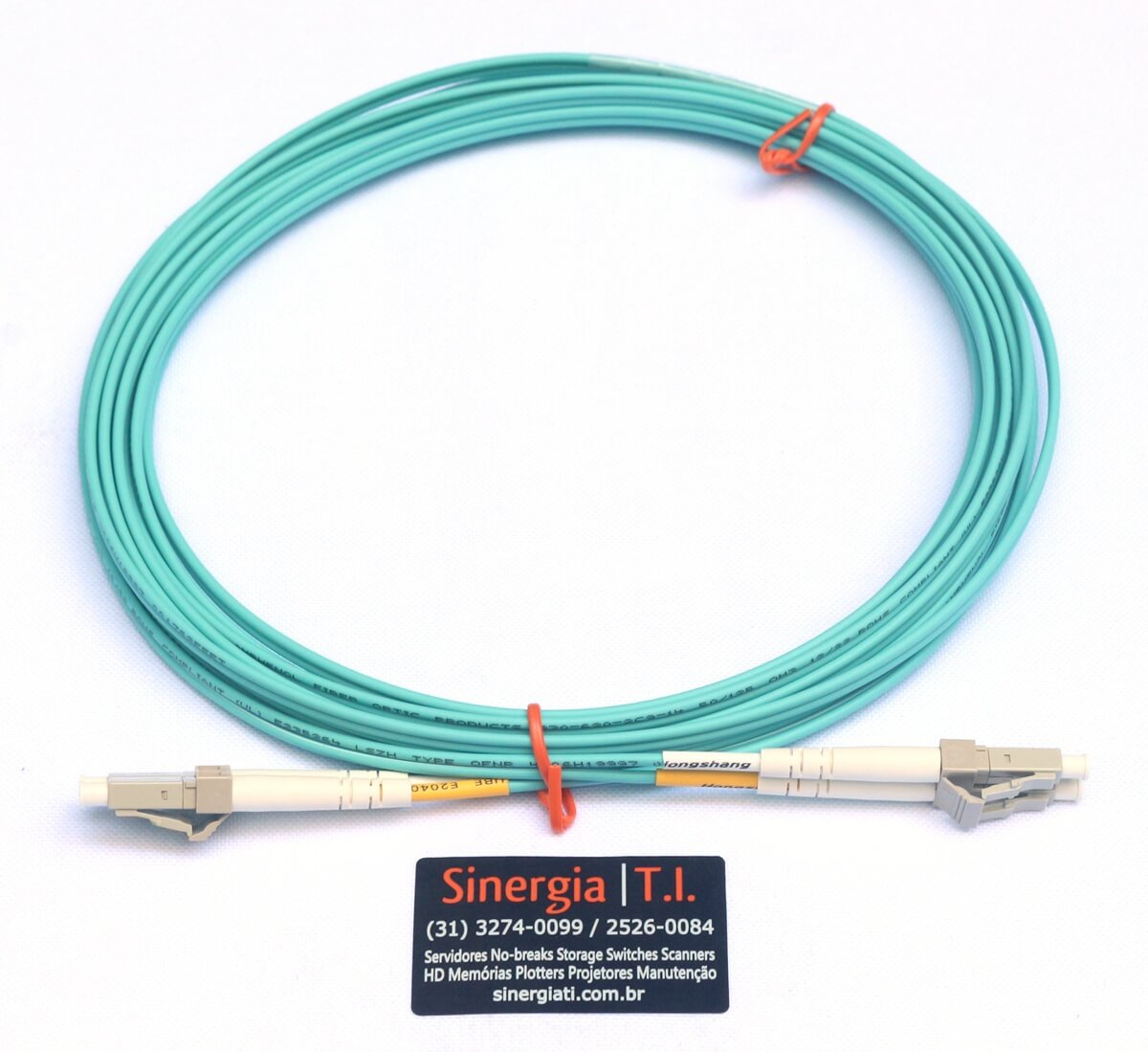 AJ836-63001 HPE Cabo Fibra &Oacute;tica 5M 10Gbps Pronta Entrega Envio Imediato