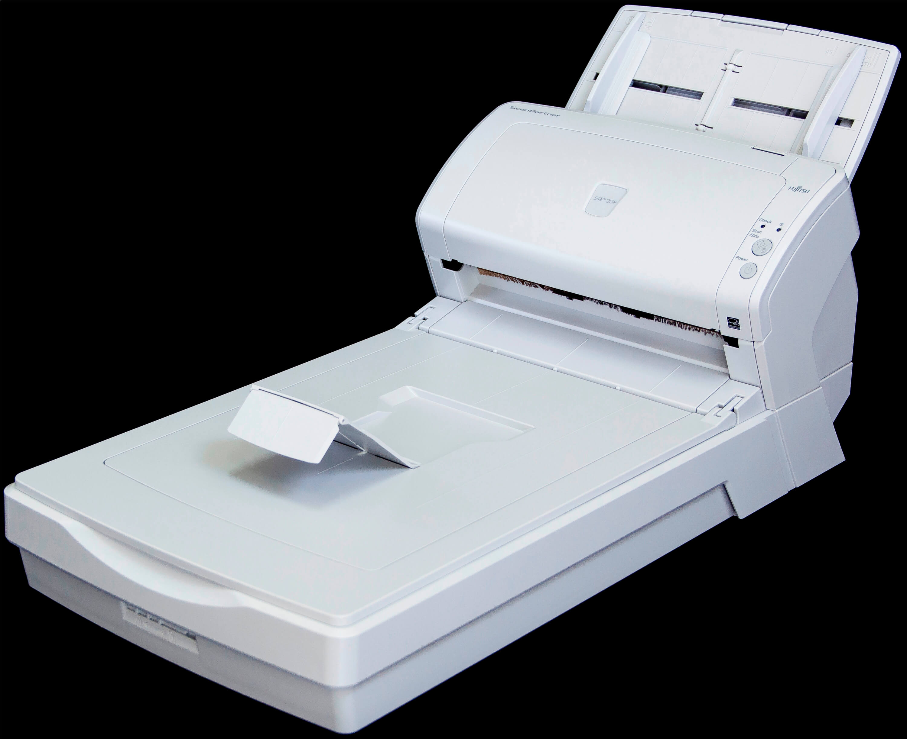 SP30F ScanPartner Scanner Fujitsu foto flatbed fechado