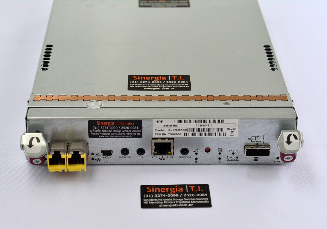 Product No. 758367-001 Controladora HPE MSA 1040 Dual Port 1G iSCSI estoque para envio imediato