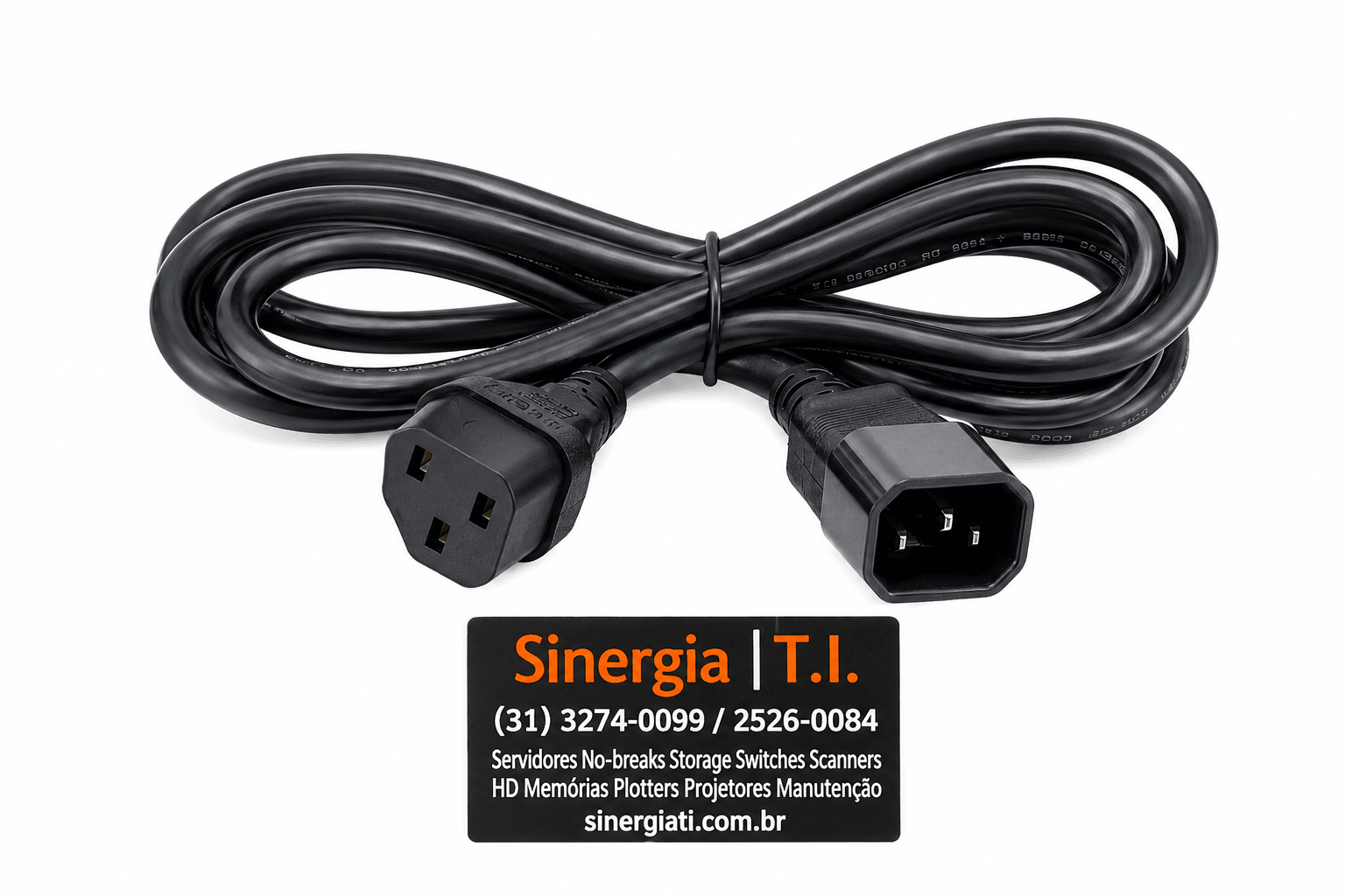 142263-001 Cabo de alimentação IEC-320 C14 C13 Tripolar Pronta Entrega Envio Imediato 142263-001 Cabo de alimentação IEC-320 C14 C13 Tripolar Pronta Entrega Envio Imediato