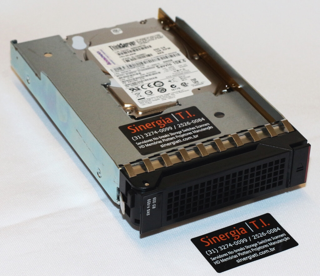 4XB0G88729 HD Lenovo 600GB SAS 6Gbps 10K RPM 3.5" Hot Swap para Servidor RD350 RD450 pronta entrega