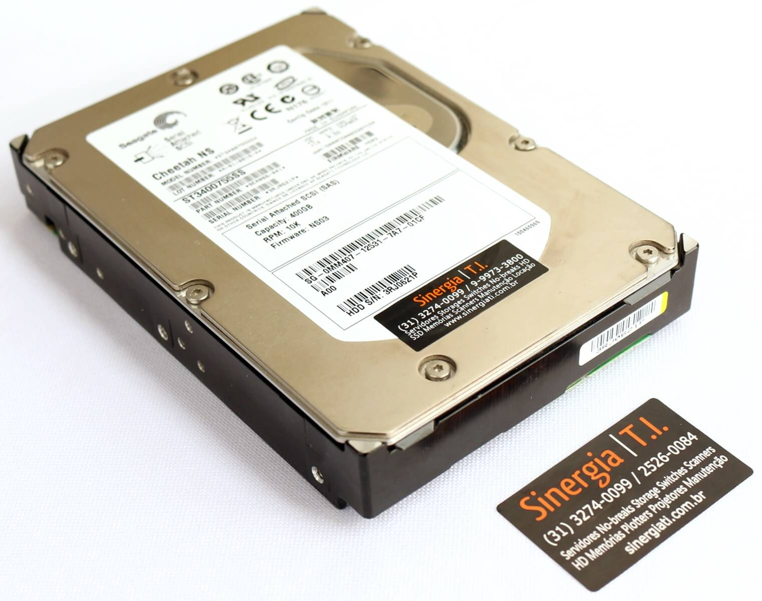9EA066-041 HD Seagate 400GB SAS 3Gbps 10K RPM LFF 3,5" Cheetah NS modelo Enterprise para Servidor Dell pronta entrega em estoque