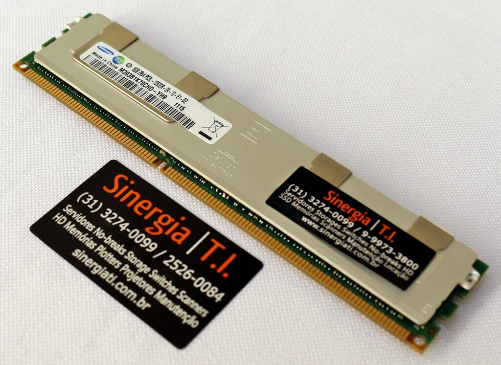 M393B1K70CHD-YH9 Memória RAM Samsung 8GB DDR3 1333 MHz 2Rx4 PC3L-10600R RDIMM ECC 240 pin pronta entrega