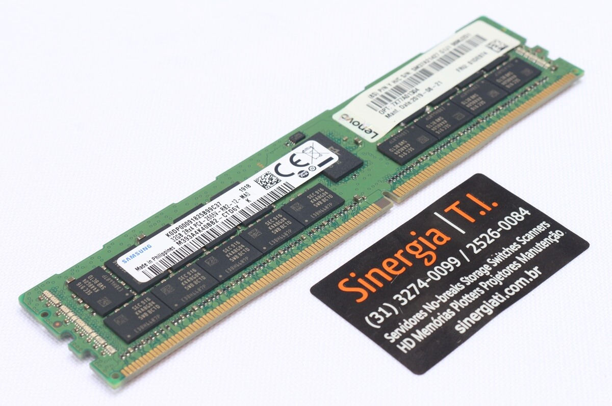 01DE974 Mem&oacute;ria RAM Lenovo 32GB TruDDR4 RDIMM Pronta Entrega Envio Imediato 