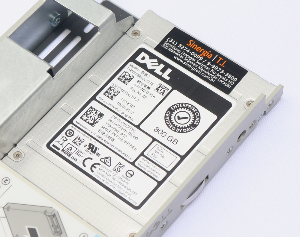 SSD 800GB 6Gbps para Servidores Dell PowerEdge Em Estoque Pre&ccedil;o