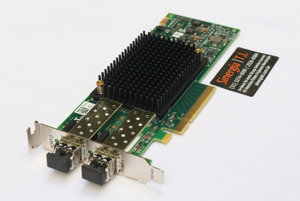 0VGJ12 HBA Dell Emulex Dual 16Gbps LPe31002 Pronta Entrega Envio Imediato