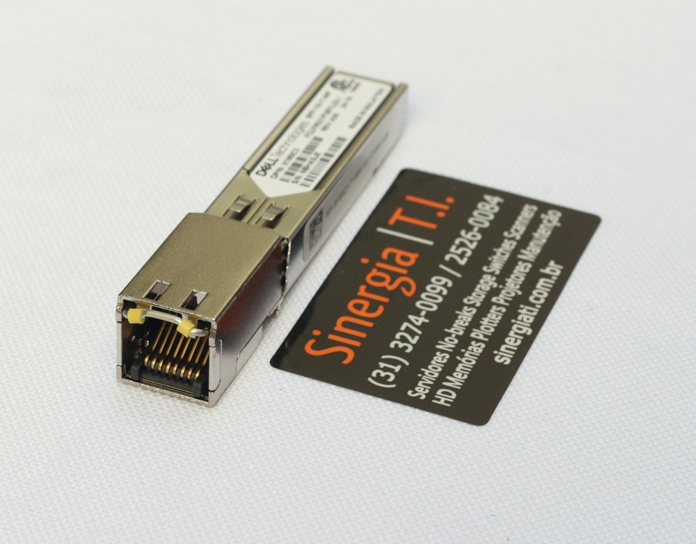 407-BBOS Transceptor &Oacute;ptico 1.25GbE RJ-45 SFP 1000BASE-T Pronta Entrega Envio Imediato